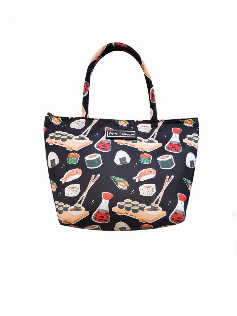 Betsey Johnson Black Sushi Pattern Lunch box